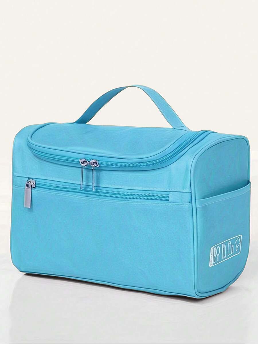 Túi đựng đồ trang điểm dung tích lớn 25*17*13CM, làm từ vải Oxford bền chắc, chống thấm nước và tiện dụng. Chức năng lưu trữ chắc chắn với quai xách và móc, thiết kế khóa kéo kép giúp dễ dàng lấy đồ. Ngăn chính rộng rãi, đựng được chai lọ, bàn chải, kem đánh răng, dầu gội du lịch, dao cạo râu, kem cạo râu và các vật dụng vệ sinh cá nhân khác.