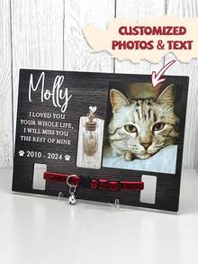 定制宠物纪念相框标签，个性化宠物照片，送给爱宠人士的珍贵纪念礼物。当我们挚爱的宠物离开我们时，它们将永远活在我们心中。 - 翅膀 - 查看 9