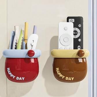 1 件可爱磁性收纳盒、冰箱侧面收纳盒、厨房用品、入口储物盒