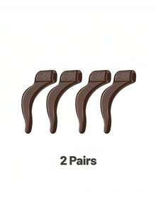 2/5 Pairs Soft Silicone Anti-Slip Ear Hooks, Eyeglass Temple Tip Covers | Secure Fit, Non-Slip, For Sports/Fashion Glasses/Reading Glasses - Multicolor - View 9