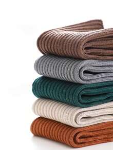 10双/5双/1双/批，适合0-5岁儿童穿着，适合女婴/男婴。秋冬款式。儿童（女婴）防滑胶点地板袜和及膝袜，柔软可爱。儿童圣诞袜，适合0至5岁新生儿，棕色可选。