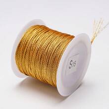 beadia 0,2-1mm 15-100m Nylongeflecht Schnur, Gold, Silber, Retro Farben, nicht-elastisch Perlen Schnur, Schmuckherstellung Seil | Geeignet für Weihnachten, 3-15 Stränge Mehrstrang Seil, vielseitig und langanhaltend Dekorations Schnur - DIY Weihnachtsdekoration - Kabel - Übersicht 19