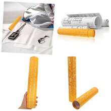 Scroll Storage Tube Artworks Calligraphy Scroll Holder Telescoping Design Paintings And Documents Pattern Packaging - Golden - View 1