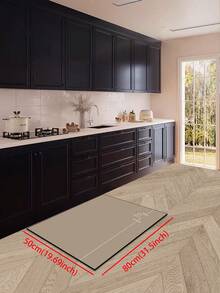[HOT!!!]1pc Soft Rubber Kitchen Mat, 3.5mm Thick Kitchen Rug, Solid Color Cartoon Cat Minimalist & Cute Style Kitchen Absorbent Mat, Large Carpet That Can Be Self-Cut To Fit Kitchen Size, Surface Fabric Material, Middle Sponge Layer, Bottom Rubber Layer, Suitable For Kitchen Rugs, Kitchen Decor, Wedding Decor, Home Decor, Bathroom Mat, Entryway Mat, Laundry Room Mat, Hallway Carpet, Living Room Mat, Etc. - Multicolor - View 15