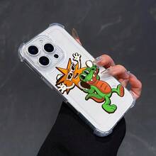 The Star Figure Sporting Orange Glasses Is The 'Crazy Rabbit' Phone Cover Designed For Iphone X, XR, 7, 8, 11, 12, 13, 14, 15, 16, And 17 Pro Max, Featuring A Non-Slip Design And A Straightforward Anti-Dirt Case. - Clear - View 8