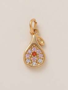 1PC Four Leaf Clover Fruit Croissant Pendant For DIY Jewelry Making Ecklace Earring Hanging Accessories