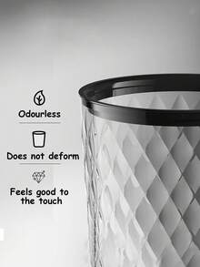 Transparent Waste Bin Set, Large Size For Home Use, Living Room PET Waste Bin With Luxury Transparent Finish - Generous Capacity, Versatile For Home, Office And Bathroom - Multicolor - View 3