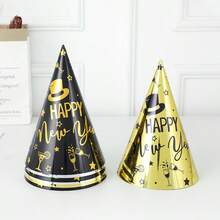 2026 Happy New Year Party Kit, 26-Piece Celebration Set, Photography Props, Including Cone Hat, Headpiece And Beaded Necklace, Perfect For New Year's Eve Celebration, New Year's Eve Party Decorations, New Year - 彩色 - 查看 8