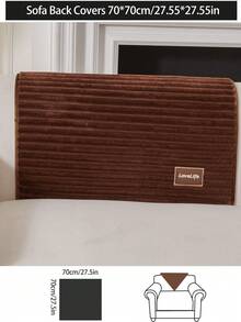 1pc Thick Plush Sofa Cushion Cover, Non-Slip Sofa Protector, Dust-Proof And Dirt-Resistant, Machine Washable, Pet-Friendly, Suitable For All Seasons, Adjustable For Corner Sofa, Bedroom, Office, Living Room, 1/2/3/4 Seater