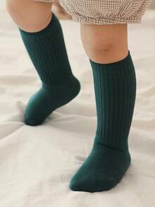 10双/5双/1双/批，适合0-5岁儿童穿着，适合女婴/男婴。秋冬款式。儿童（女婴）防滑胶点地板袜和及膝袜，柔软可爱。儿童圣诞袜，适合0至5岁新生儿，棕色可选。