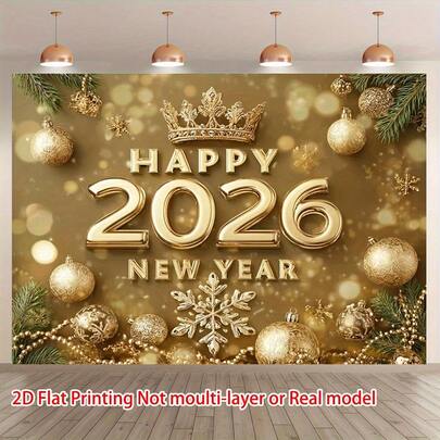 1 Stück Neujahr 2026 Halloween Banner - Aus strapazierfähigem Polyestermaterial, Outdoor-Dekoration, mit Gespenstern, Kürbissen, Fledermäusen und einem Spukhaus - Halloween Party Dekoration, geeignet für Innen- und Außenbereich, ohne Strom, schafft festliche Atmosphäre, Themen-Event-Planung, in verschiedenen Größen erhältlich, einsetzbar für Schlafzimmer, Wohnzimmer, Fenster, Garage, Garten, geeignet für Familienfeiern, Halloween-Partys, Themen-Partys, Feiertagsfeste