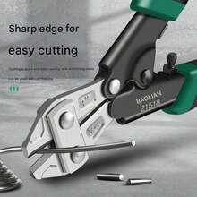 8 Inch Heavy Duty Chrome Vanadium Steel Wire Cutter - Multi-Function Stripping And Crimping Pliers With High Frequency Quenching Process - Multicolor - View 4