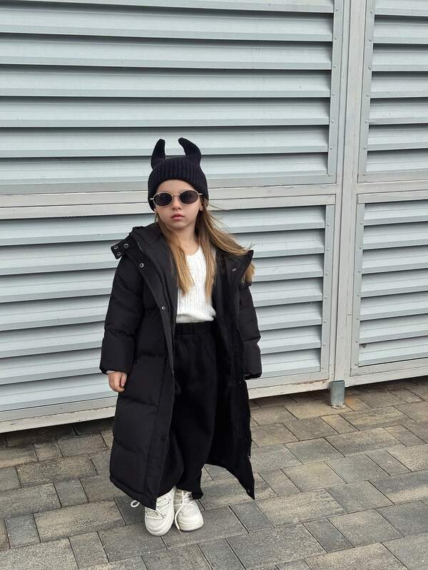 Dazy SPICE Young Girls Hooded Jacket, Solid Color