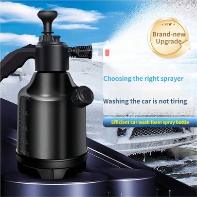 Schaumsprühflasche für Autowäsche und Heimgebrauch - Mehrzwecksprüher mit Messbecher für Gärtnerei und Bewässerung