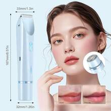 Depiladora Electrica Mujer,Portátil Sin Dolor 2 En 1 dual head shaver mujer, Rasuradora Mujer,USB Recargable,Afeitadora electrica para mujer sin dolor, cejas, axilas y recortadora electrica bikini. (Rosa) - azul - Ver 9