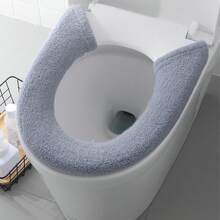 1/3pcs Thickened Household Toilet Cover Extra Thick Toilet Seat Pad Enlarged Universal Toilet Seat Pad Button Toilet Seat Pad Toilet Seat Ring - Multicolor - View 1