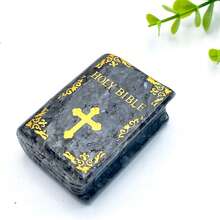 Random 1PC Bible Carving Decoration, Gemstone Jewelry, Glitter, Easter Gift, Women Gift, Girlfriend Gift, Halloween Gift, Christmas Gift, Home Decoration, Party Decoration, Crystal Ornaments, Table Decoration - Multicolor - View 11