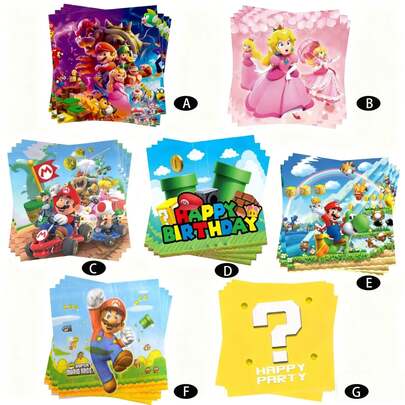 Servilletas de cumpleaños de  Brothers - Decoraciones de cumpleaños de  - Servilletas desechables de  - Regalo perfecto para fiestas de niños y niños