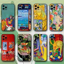 Henri Matisse Art Painting Phone Case Covercompatible with  15,14,13,12,11,Pro,X,XS,Max,XR,Plus,Mini Soft Black Cover,Covercompatible with  17 Hülle, 17 pro Hülle, 17 promax Hülle - Z2 - Übersicht 1