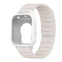 Silicone Strap+TPU Screen Protector For Redmi Watch 5 Active Band Soft Case Magnetic Band Full Cover Bumper For Redmi Watch 5 Lite Breathable Sports Band