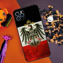 German Empire Flag Bumper Case Covercompatible with  14 15 16 Pro Max 11 12 13 Pro Max Mini XR 16e 16 15 Plus Phone Cover,Covercompatible with  17 Hülle, 17 pro Hülle, 17 promax Hülle