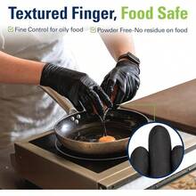 Black Nitrile Gloves, Disposable Gloves Latex Free, Rubber Gloves Powder Free For Cooking, Kitchen Clean Available In Small, Medium, Large, And X-Large, Fitting Both Men And Women. Each Box Contains 100 Gloves To Keep Your Home Or Workspace Well-Stocked - 01-black(small 100) - View 5