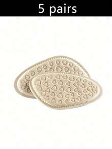 1双柔软圆头防痛鞋垫，带心形缓冲垫，防滑，适用于高跟鞋和休闲鞋，鞋靴配件，男童情人节爱心女童情人节