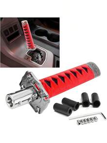 Samurai Sword Shift Kb, Automotive Katana Manual Transmission Gear Shift Handle, Universal Aluminum Alloy Stick Shift Kb For Most Manual Vehicles, Car Accessories (Black) - 紅色 - 查看 7