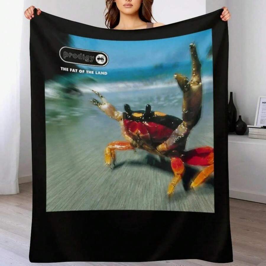 The Fat Of The Land (HQ) Classic Throw Blanket Giant Sofa Manga Soft Beds Cute Plaid Blankets - Black - View 1