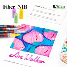 1 Set de 60/84 colores Rotuladores de punta suave de acrílico, Bolígrafos para dibujo de estudiantes para pintura, arte de uñas, graffiti, adecuados para lienzo, pintura de rocas, madera, manualidades DIY, herramienta ideal para inspirar la imaginación y la creatividad - Marcadores acrílicos - Ver 6