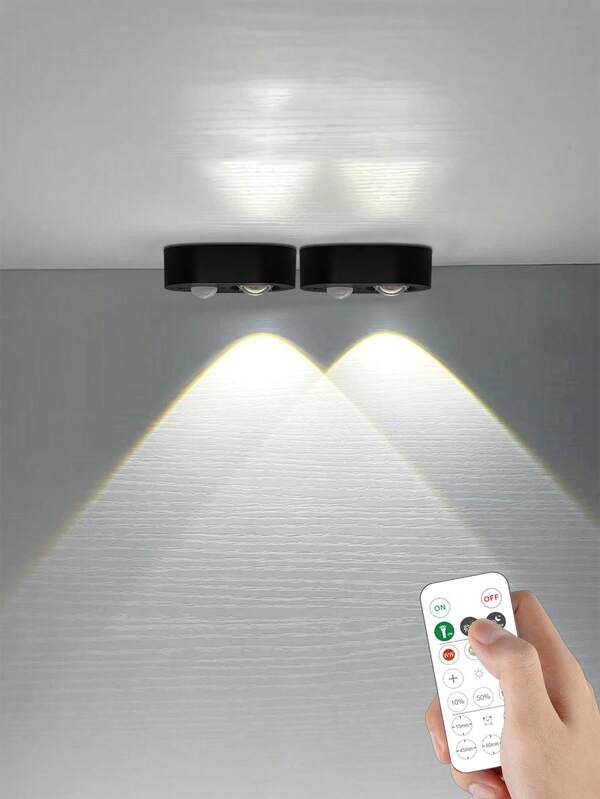 1pc Smart Sensor Light, Remote Control Cabinet Light, USB Rechargeable Sensor Night Light With Motion Sensor, Suitable For Indoor, Bedroom, Corridor, Cabinet, Bathroom