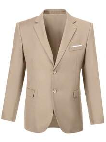 Men's Suit Classic Lapel Collar Suit Jacket Adult Slim Fit Single Breasted Casual Blazer Wedding Banquet Groommen Dress Business Party Mens Formal Blazer Champagne Traje De Hombre Elegante - 香檳色 - 查看 14