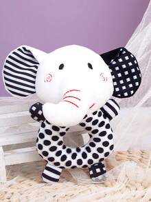 Baby Rattle Toys, Black & Elephant Hand Rattle, Soft Toys To Attract Babies, Gifts For Boys & Girls, Birthday, Christmas Gift - Multicolor - View 7