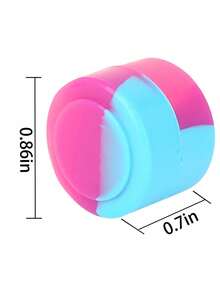 1/5/10pcs Silicone Mini Storage Jars With Lids - 0.07oz, Perfect For Storing Cosmetic Samples, Travel Size Cosmetic Jars, Can Be Used For Storing Creams, Lotions And Cosmetic Samples (Random Color/Style) - Multicolor - View 3
