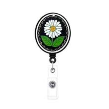 1pc Flower Pattern Retractable Clip-On ID Badge Holder For Teachers And Students - Multicolor - View 11