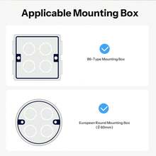 MINI-RBS-E,SONOFF Fusion Series Orb-RBS Matter Over WiFi Smart Roller Shutter Wall Switch,Matter Compatibility,Scheduled Curtain Operation,Matter Compatibility,Adjust The Opening Of The Roller Blinds Precisely,Scheduled Curtain Operation,Compatible Accessories,Smart Home Control,Smart Home, Intelligent Control. - White - View 10