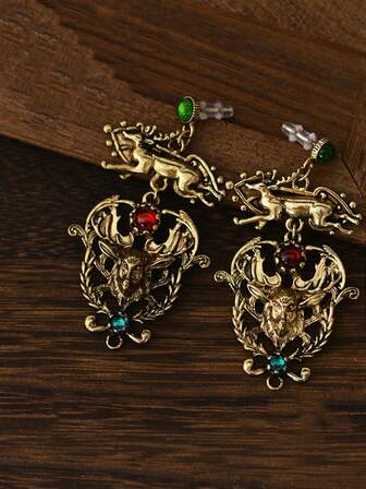 1 件高端河蚌珍珠耳环，蓝色珐琅海岸耳环，独特个性化耳环