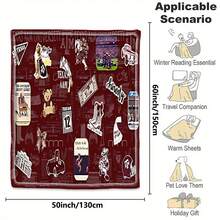 [Personalized Flannel Blanket]1pc Texas A&M University Throw Blanket - 280gsm Heavyweight Flannel All-Season Soft Plush Couch Bedspread - Texas A&M Logo, Mascot, Football, Baseball, Track & Field - 30"x40" - Xem 10