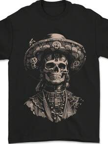 DOTD Day Of The Dead Sugar Skull Mens T-Shirt 100% Cotton - 款式7 - 查看 1