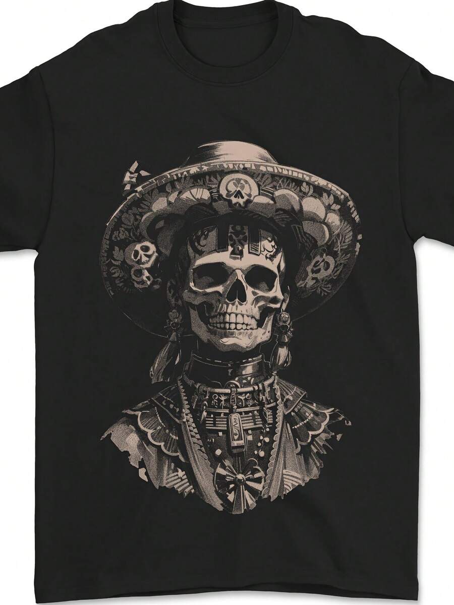 DOTD Day Of The Dead Sugar Skull Mens T-Shirt 100% Cotton - 款式7 - 查看 1