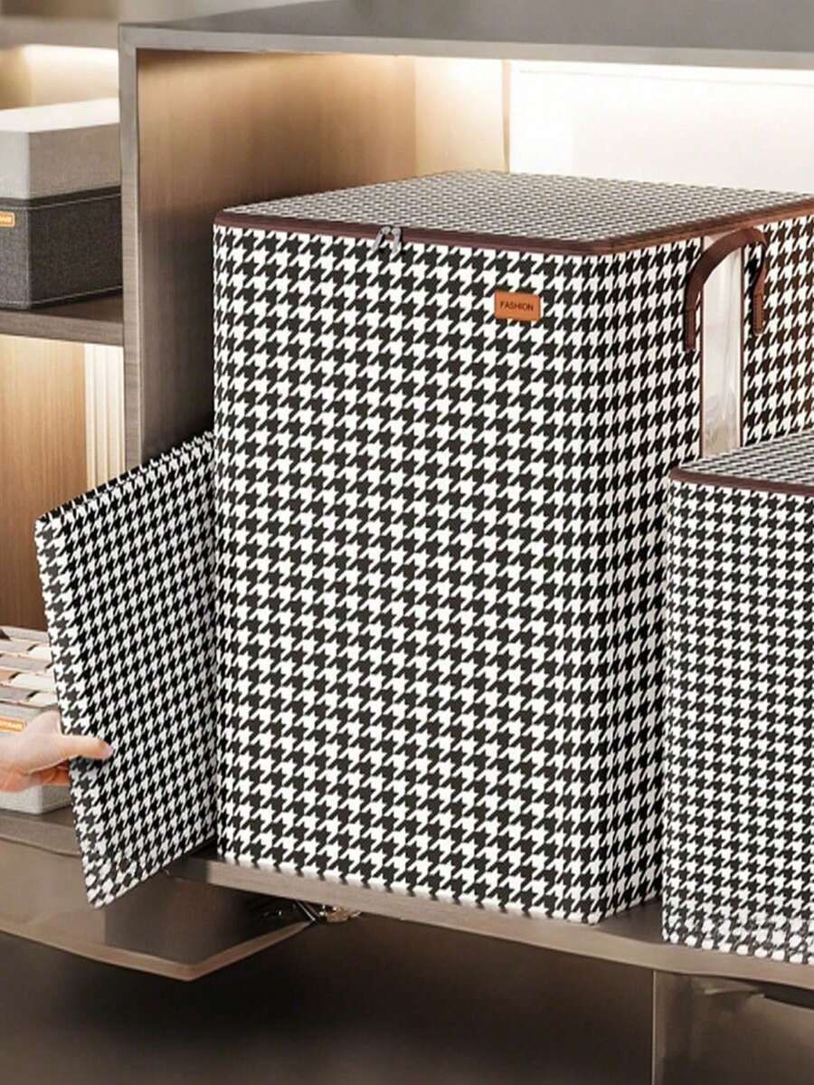 Caja de almacenamiento de ropa plegable con asas, de gran capacidad, armario transpirable, caja de almacenamiento de ropa con asa y cremallera, bolsa de almacenamiento portátil reforzada para mantas, ropa de cama, organizador de armario ahorra espacio, para dormitorio, hogar, dormitorio, edredón y también cesta de ropa sucia y limpia, juguetes