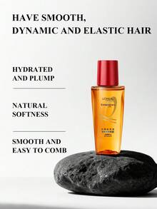 L'Oreal 30ml/1.01oz Travel Size Hair Treatment Oil, Suitable For Dyed Or Dry Hair Types, Repairs Damaged Strands, Enhances Shine, Smoothens Frizz, Deep Nourishment, Silky Soft Hair, Quick Absorption, Suitable For All Hair Types - Gold - View 5