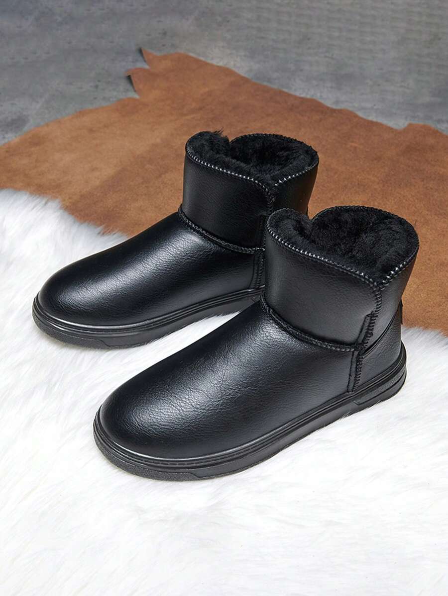 Bottes de neige d'hiver pour hommes, doublées thermiques, imperméables, chaudes, antidérapantes, convenant à la région du nord-est