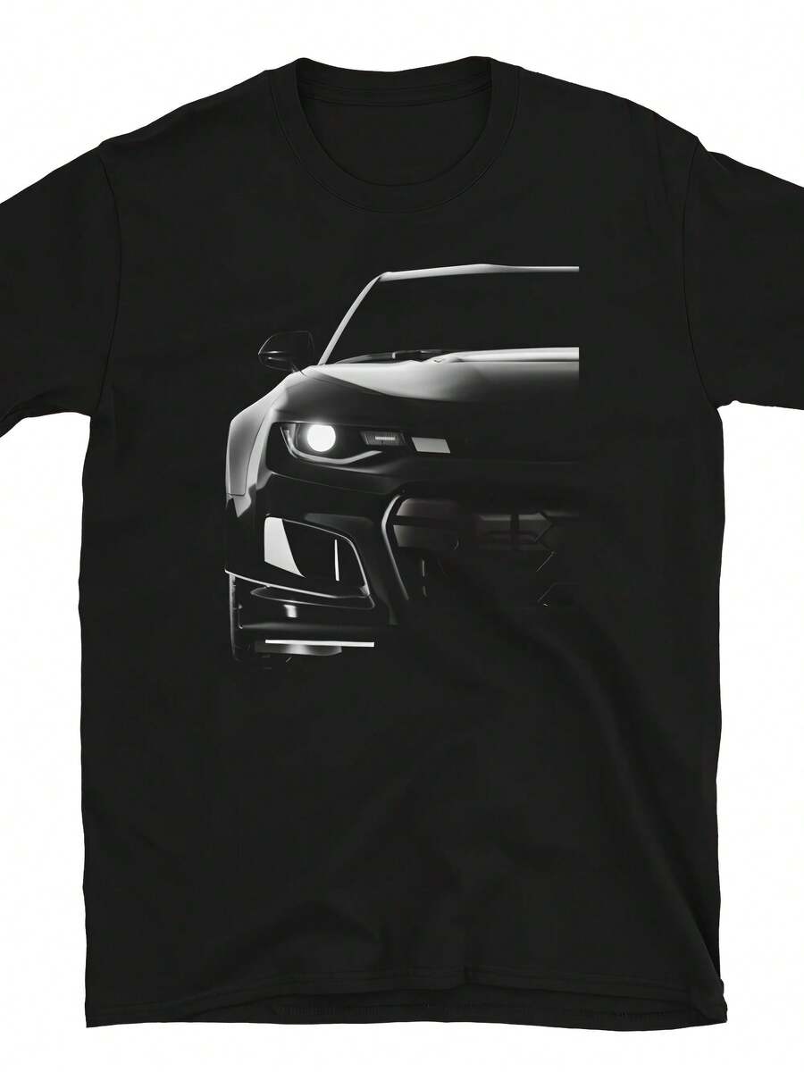 Chevy Camaro ZL1 '18 Men's T Shirt - V8 Supercharged Pony Muscle Car Vette Tee - Gaya 16 - View 1
