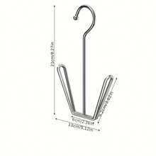 5/10pcs Heavy Duty Stainless Steel Shoe Hooks, Corrosion-Resistant Metal Wall-Mount Space-Saving Design, Quick Assembly, Multi-Purpose Waterproof Shoe Organizer For Home Entryway Bathroom Kitchen Retail Closet, Shoe Storage Rack Hanger System - Silver - View 3