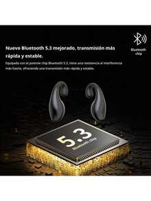Y99 Clip-On auriculares inalámbricos deportivos Bluetooth 5.2 Control táctil impermeable con micrófono pantalla LED adecuada para - Rosa - Ver 8