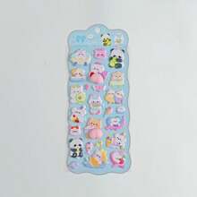 Weiche & süße Tier-Hintern Aufkleber, 3D Cartoon Bubble Aufkleber, dekorative Aufkleber für Handyhüllen, Scrapbooking, DIY Basteleien, Weihnachts-/Erntedank-/Geburtstaggeschenke für Kinder