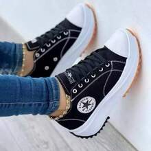 Women's Platform Casual Sneakers Taylor Run 2.0 Fashion Set - 全黑 - 查看 3