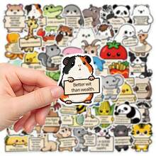 50/100 Stücke süße Tier Cartoon Charakter wasserfeste Aufkleber, kreative DIY Dekoration für Laptop, Tablet, Skateboard, Schulanfang, Geburtstag, Weihnachten, Halloween, lustiges Geschenk für Familie, Freunde, Party, Sommer Campus