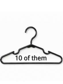 10个11英寸防滑塑料衣架，适用于衣柜收纳，多功能天鹅造型，是衣橱、阳台和日常使用的理想之选——完美适用于连衣裙、衬衫和日常服装，用这些耐用时尚的衣架提升您的空间，轻松管理衣物，优化衣柜收纳效率。 - 彩色 - 查看 13